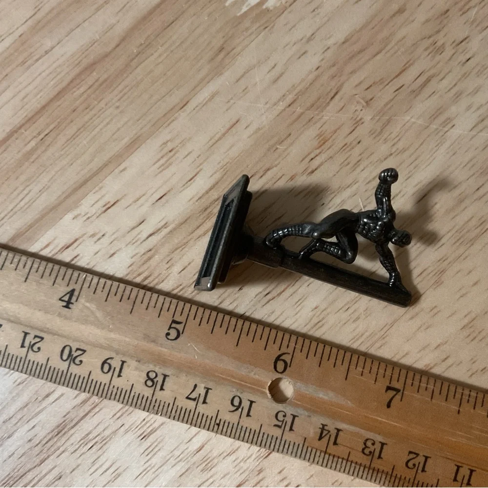 Monopoly SpiderMan hanging on Pole Token Replacement Game Part Piece Metal 2007